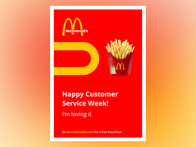 McDonalds Poster branding delivery design e commerce food graphic design icons landing page logo mobile app poster