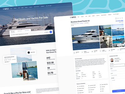 Yatco - Web design design desktop homapage landing ui ux uxui web website yatch