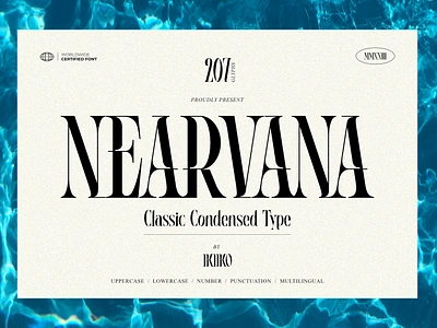 Nearvana - Classic Condensed Font brand branding classic decorative design elegant fashion font fonts hipster logo logotype luxury serif stylish trend type typeface typo typography