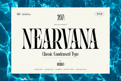 Nearvana - Classic Condensed Font brand branding classic decorative design elegant fashion font fonts hipster logo logotype luxury serif stylish trend type typeface typo typography