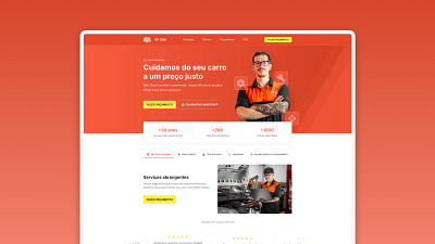 VP CAR - Automotive Shop Landing Page automotive figma framer landing page mobile motion motion graphics product design ui ux web design