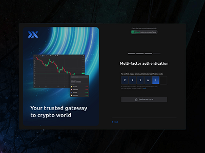 Multi-factor authentication application auth authentication branding dark mode design figma graphic design interface login multi factor auth ui ui design