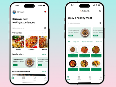 Food Delivery Ui Design cook cooking delivery delivery service diet eating food food and drink food delivery service food tracker app healthy healthy food mobile mobile app online food recipe restaurant restaurant app web web design