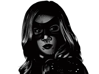 Girls of Arrow - Black Canary adobe illustrator arrow black canary branding cw dc dc comics design graphic design green arrow illustration illustrator portrait super hero vector