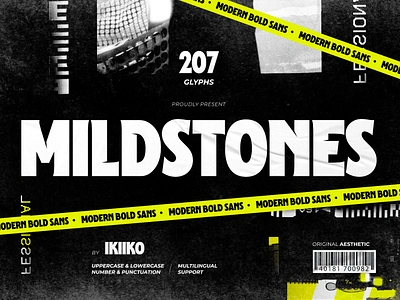 Mildstones - Modern Bold Sans basketball bold bold font cover font fonts header magazine modern font poster sans sans serif sporty street streetball stylish typeface typo typography