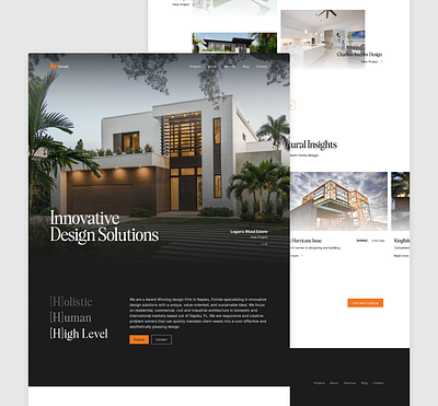 Architectural Website Design branding design digital design landing page landing page design uiux web web design website design