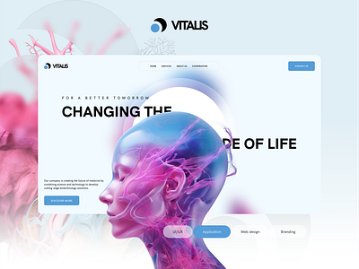 Vitalis - Revolution in Medicine 3d animation branding design graphic design illustration logo motion graphics ui vector