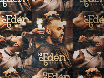 El Edén - Barbers branding graphic design logo