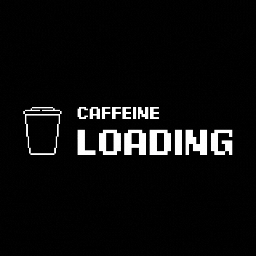 Pixel Caffeine Loading Screen Animation animation caffeine coffee gif loading