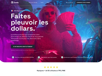 Dundy - Make it Rain! branding graphic design landing marketing ui website