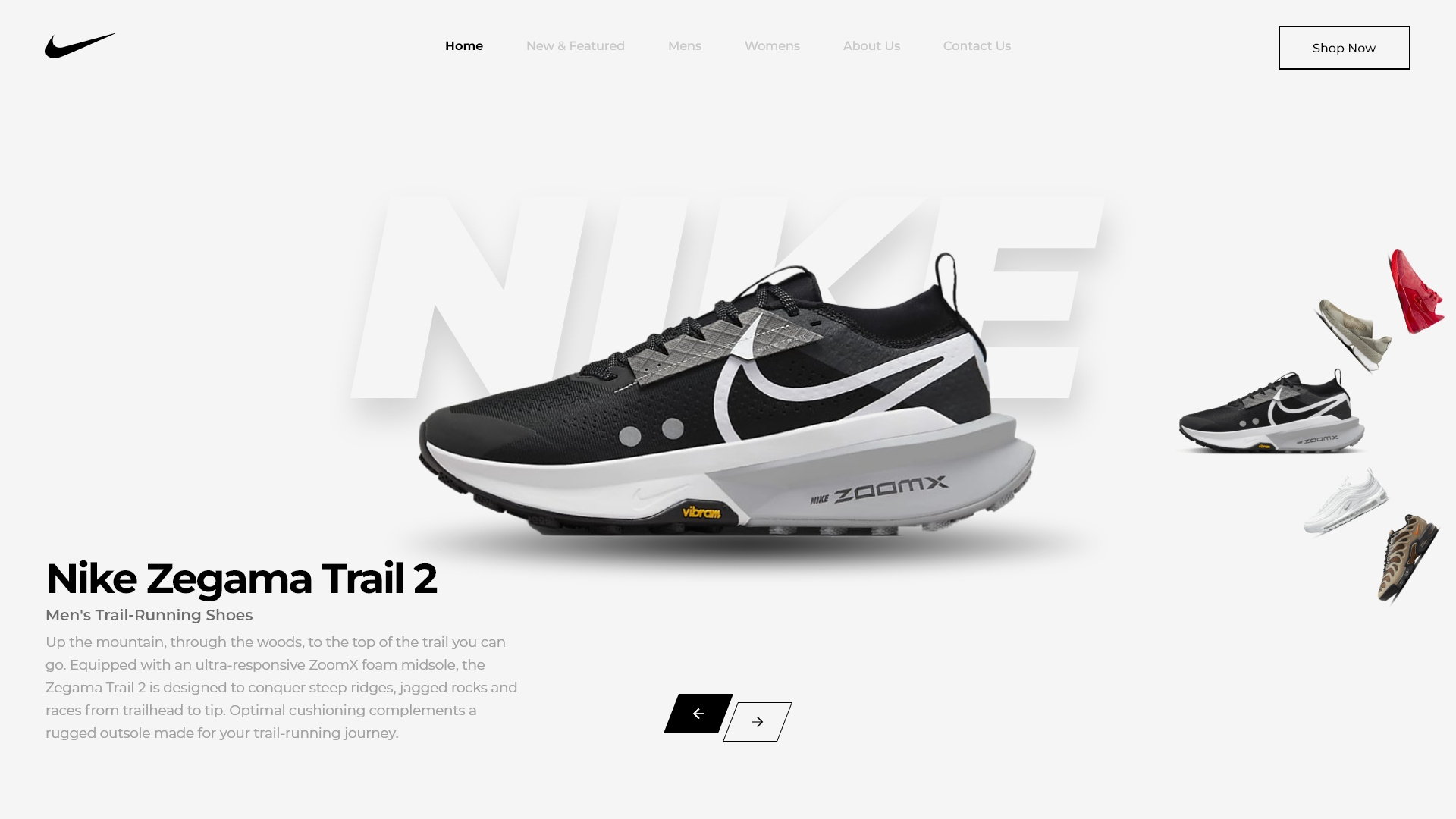Shoes Website Design (Nike) Adobe XD 2024 trending branding graphic design nike shoes website trending ui ui design uiux design ux design web banner design website website design