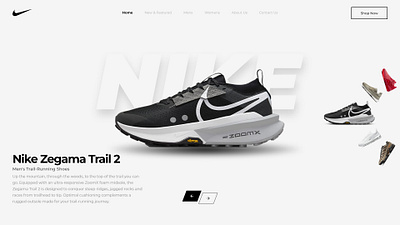 Shoes Website Design (Nike) Adobe XD 2024 trending branding graphic design nike shoes website trending ui ui design uiux design ux design web banner design website website design