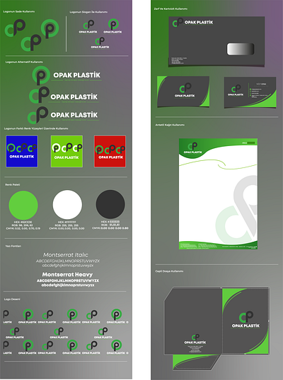 Opak Plastik plactic Corporation Branding Design branding logo