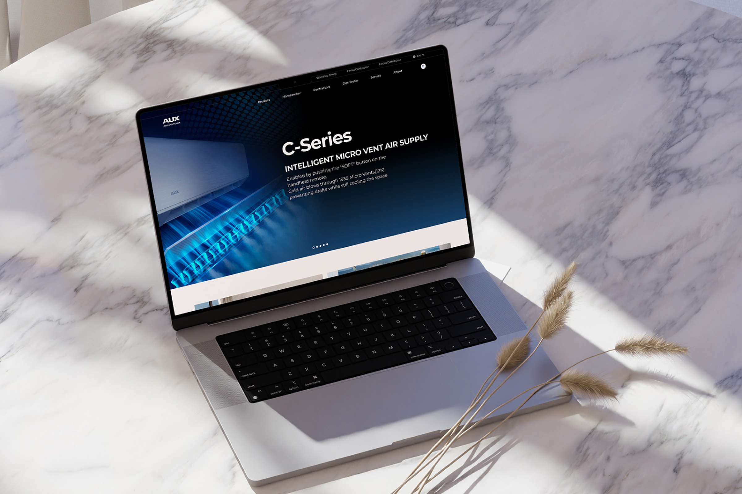 AUX America Digital Website 3d animation branding graphic design logo motion graphics ui