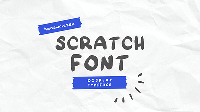 Handwritten Font: 'Scratch' branding design font graphic design layout typography