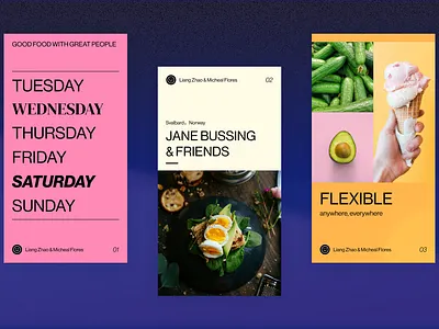 EATO layout 1 blue branding card clean color design food graphic design mobile product design typography ui ux visual identity