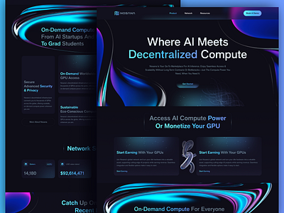 Crypto Landing page & website ai crypto crypto landing page crypto website landing page ui web design