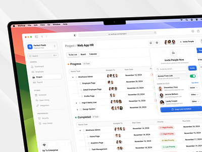 Project Management activity dashboard human resources list management manager planning planning dashboard product design productivity project management project management dashboard project manager saas table task task management to do list todo web app