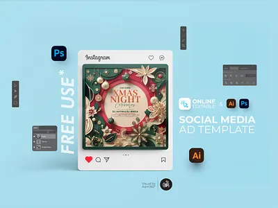 Joyful Christmas Party Instagram Post aam360 christmas christmas eve flyer christmas night christmas night bash christmas night celebration christmas night gala christmas night instagram post christmas night party christmas party instagram post flyer template holiday night event instagram post night party party xmas night party