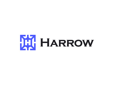 Harrow Logo | H Square Arrow Logo exchange h initial letter h square h arrow