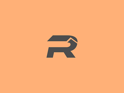 R Roof Logo branding brown combination company concept design graphic design illustration logo minimalist modern r roof simple