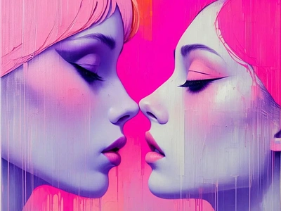 stupidLOVE #2 art colorful cyberpunk design digital art drama emotions graphic design illustration kitsch love modernart pinkaesthetic popart surreal vividcolors