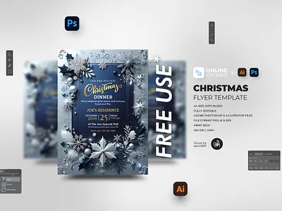 Christmas Dinner Flyer aam360 christmas celebration christmas celebration party christmas dinner christmas dinner invitation christmas feast christmas gala christmas party christmas party invite flyer template holiday dinner xmas eve dinner