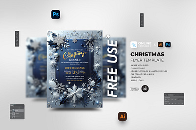 Christmas Dinner Flyer aam360 christmas celebration christmas celebration party christmas dinner christmas dinner invitation christmas feast christmas gala christmas party christmas party invite flyer template holiday dinner xmas eve dinner