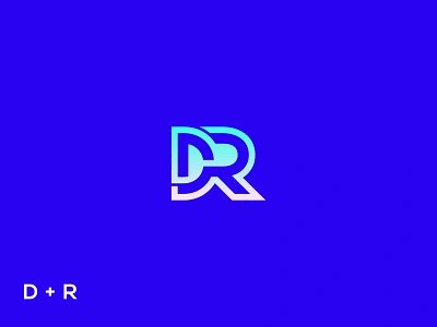 DR logo ai blockchain brand identity branding d design dr dr letter logo icon letter dr logo logo design logomultiply logos r saas tech technology web3