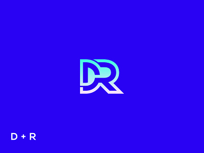 DR logo ai blockchain brand identity branding d design dr dr letter logo icon letter dr logo logo design logomultiply logos r saas tech technology web3