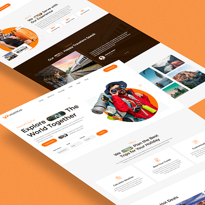 Travel agency website landingpage design. landing page raddito travel travel ui travel website ui ui design uiux user interface web web design website
