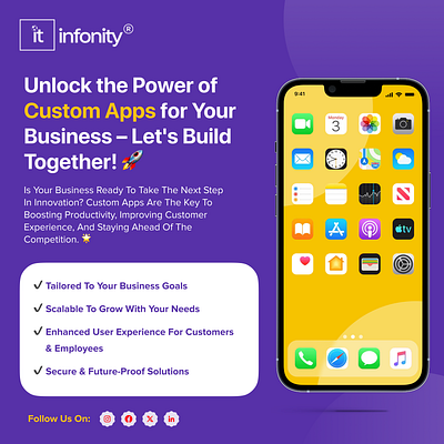 Unlock the potential of your business with IT Infonity! mobile apps web applications