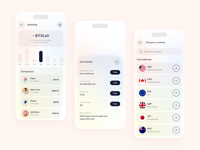 International Money Transfer App app app design application banking banking app expenses finance fintech ios app minimal mobile app mobile bank money transfer payment transactions trending ui user interface ux wallet