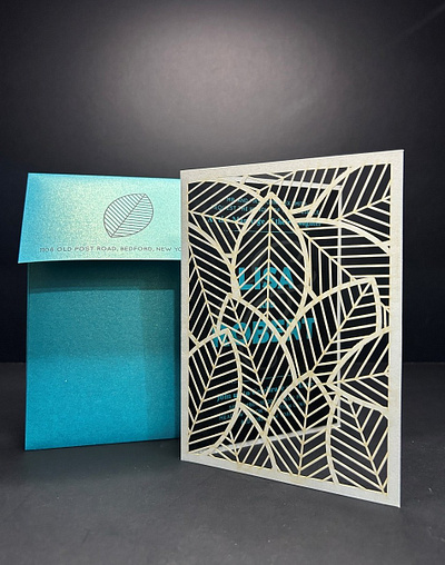 Wedding Invitation: C-Crispy Ray shiny invitation paper