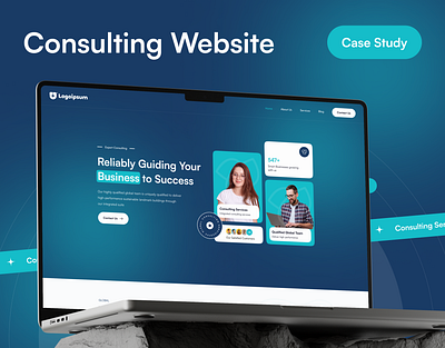 Consulting Website - Case Study case study consultancy consultant consulting website design framer framer website herosection illustration redesign website software company typography uiux case study uiuxdesign uxdesign webflow webflow website website ui