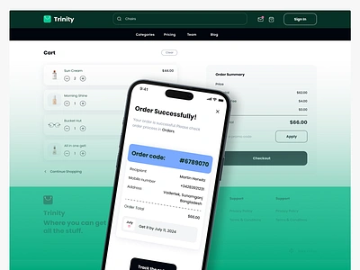 Trinity E-commerce Platform UI UX Design for website and Mobile antdesk checkout screen clean aesthetic digital transactions e commerce design idealrahi minimalist ui mobile app modern design online payment payment interface receipt page responsive design seamless experience shopping platform ui ux design ux inspiration visual storytelling website