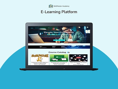 SkillMaster Academy: Elevate Your Career with Expert-Led Courses digital learning edtech eduation elearning learning onlinelearning ui virtuallearning