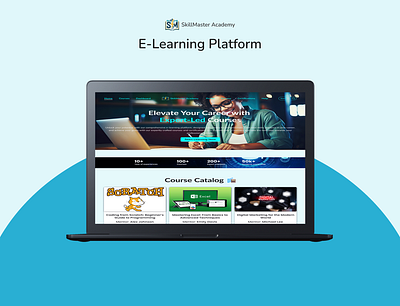 SkillMaster Academy: Elevate Your Career with Expert-Led Courses digital learning edtech eduation elearning learning onlinelearning ui virtuallearning