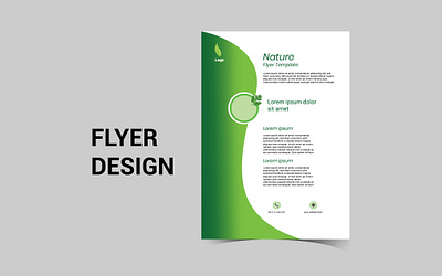 Nature Template Flyer print design