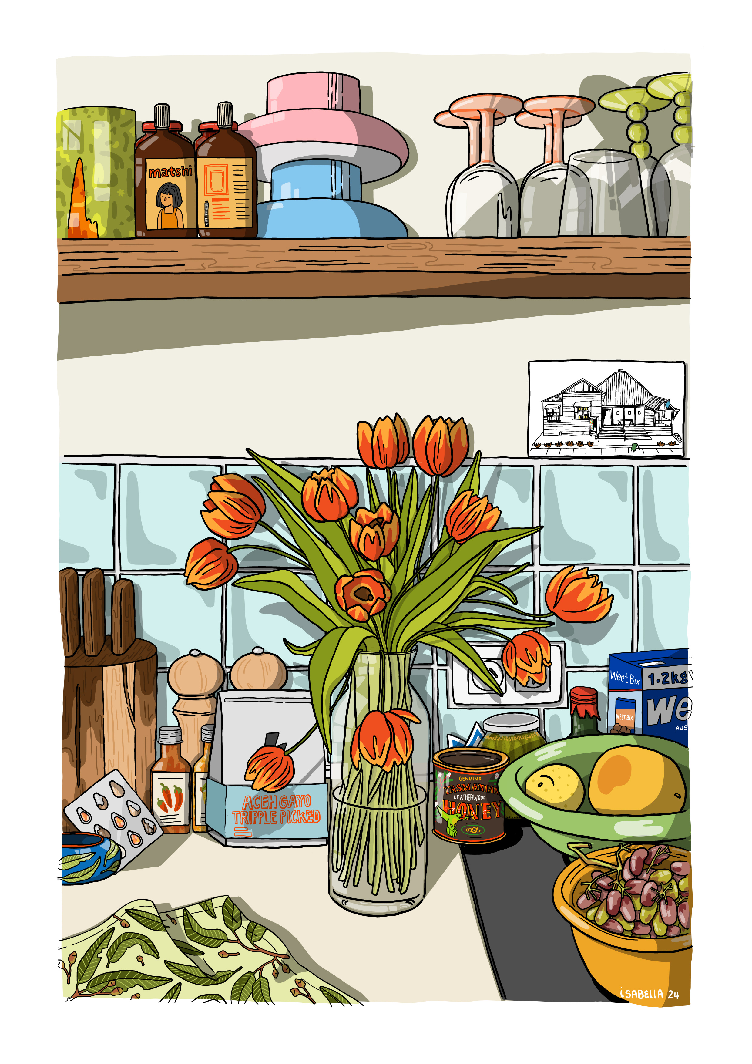 Kitchen Still Life adobe adobefresco illustration illustrator vector