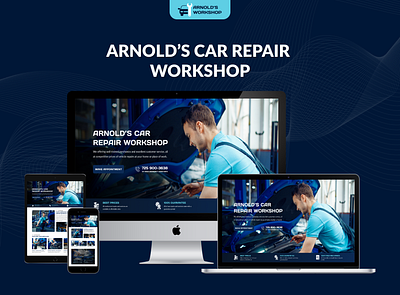 Arnold's Car Repair Workshop Website appui landingpage productdesign ui uidesign uiux ux uxdesign webdesign website websiteui websiteux webui