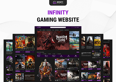 Infinity Gaming Website landingpagedesign landingpageui landingpageux ui uidesign uiux uiuxdesign ux uxdesign webdesign websitedesign webui webuiux webux