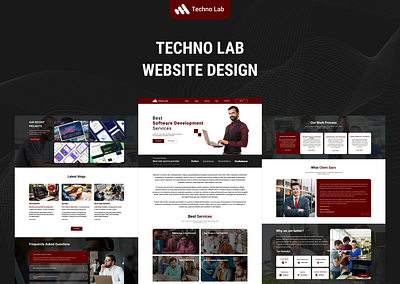 Techno Lab Website dashboard landingpage landingpagedesign ui uidesign uiux uiuxdesign ux uxdesign websitedesign websiteui websiteux webui webux