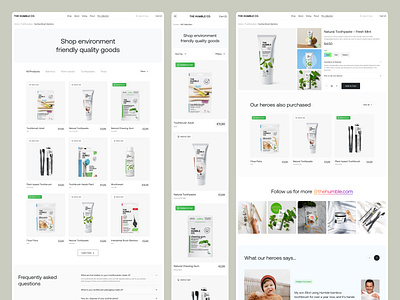 Eco Oral Care E-Commerce UI dental ecommerce website e commerce hompage eco e commerce eco website eco website design floss ecommerce green ecommerce website landing page oral care e commerce webite oral product e commerce product details toothbrush ecommerce uiux web design website