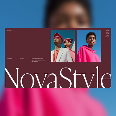 Novastyle Fashion Ecommerce Website design designer ecommerce fashion landin landing page minimal ui ux webpage