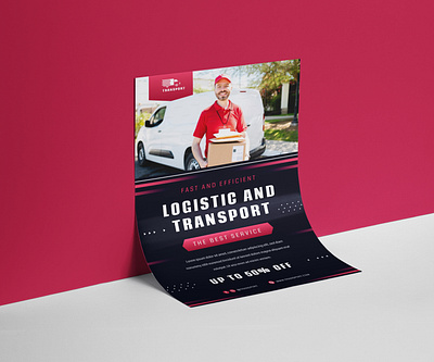 Logistics and transport flyer design brochure brochure design cargo flyer flyer design freight graphic design logistics logistics flyer print design shipment shipping transport transport agency transportation