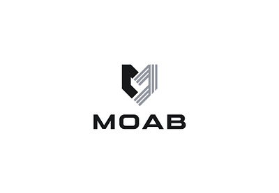 MOAB ( Logo For Sale ) branding logo logo design m logo m shield logo shield logo tactical logo