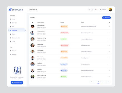 SaaS Law firm Dashboard admin panel dashboard design lawfirm management product saas table ux web