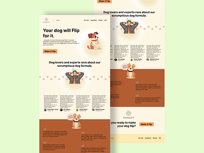 Barkjoy: A Delightful Dog Food Shopping Landing Page Design barkjoy designinspiration dog food dribbbleshot product design ui ui design ux ux design web design