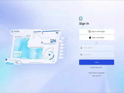 Backstage login page | White dynamic technology interface 3d animation b side system page backstage login page big data branding design graphic design illustration login page logo motion graphics tech style typography ui uiux white dynamic